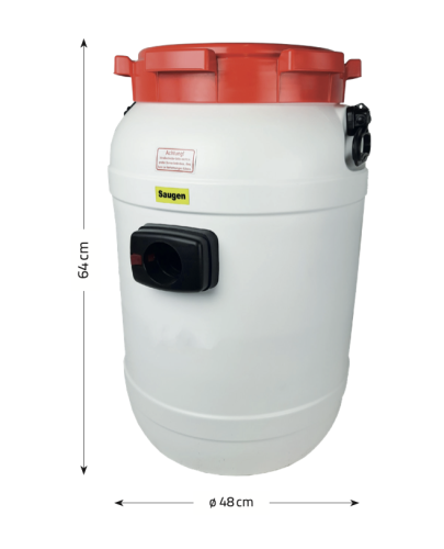 Rössle 65l Vorabscheider für MACH I inkl. Verbindungsschlauch & Filterschwamm